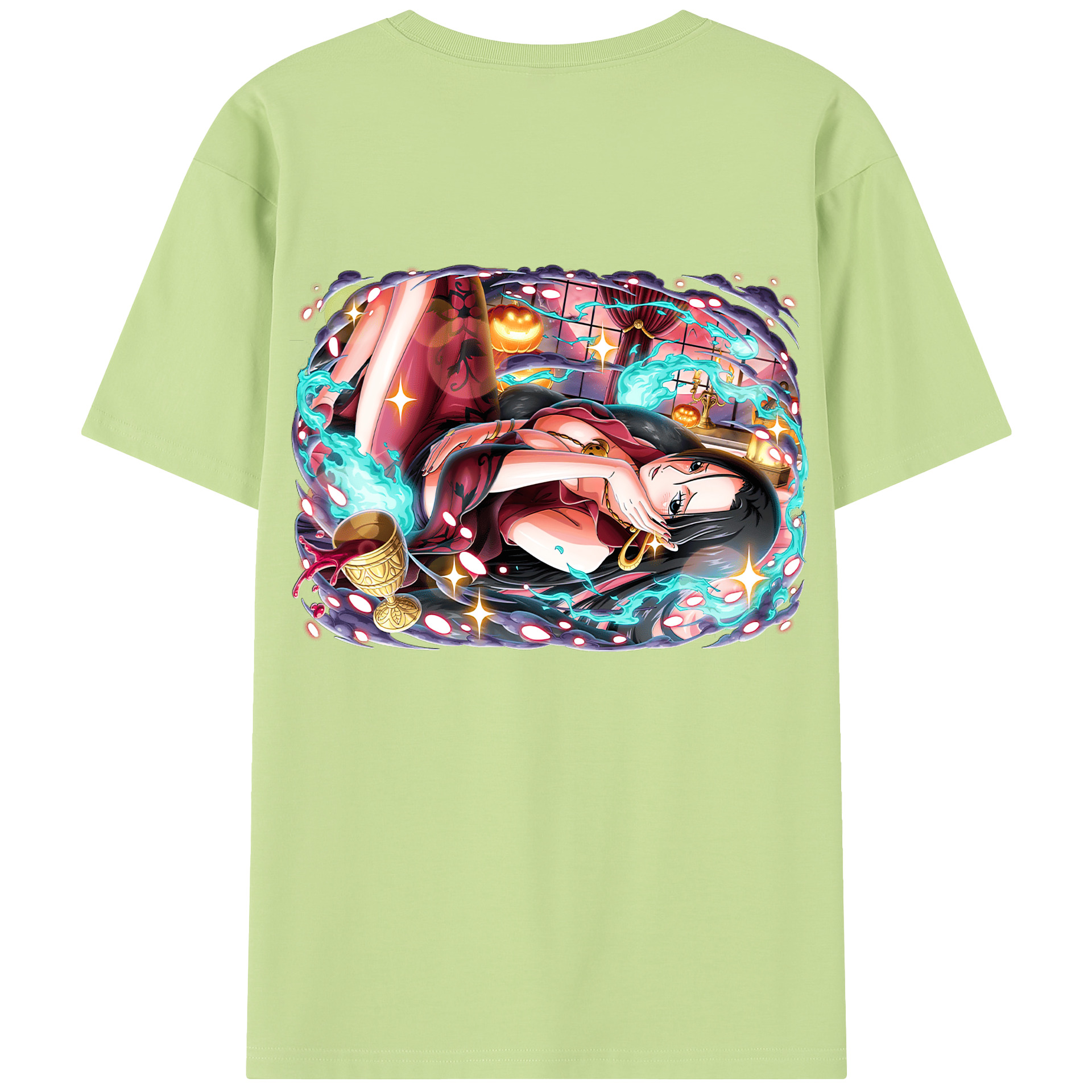 ワンピース ボア・ハンコック ONE PIECE Boa·Hancock 綿100％半袖Tシャツ（背面プリント）